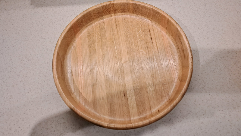 Oak laminated bowl