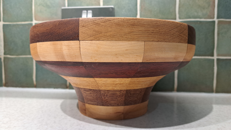 Star segmented bowl side view